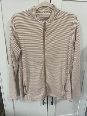 NWT Peter Millar Men’s Striped Performance Zip Jacket
